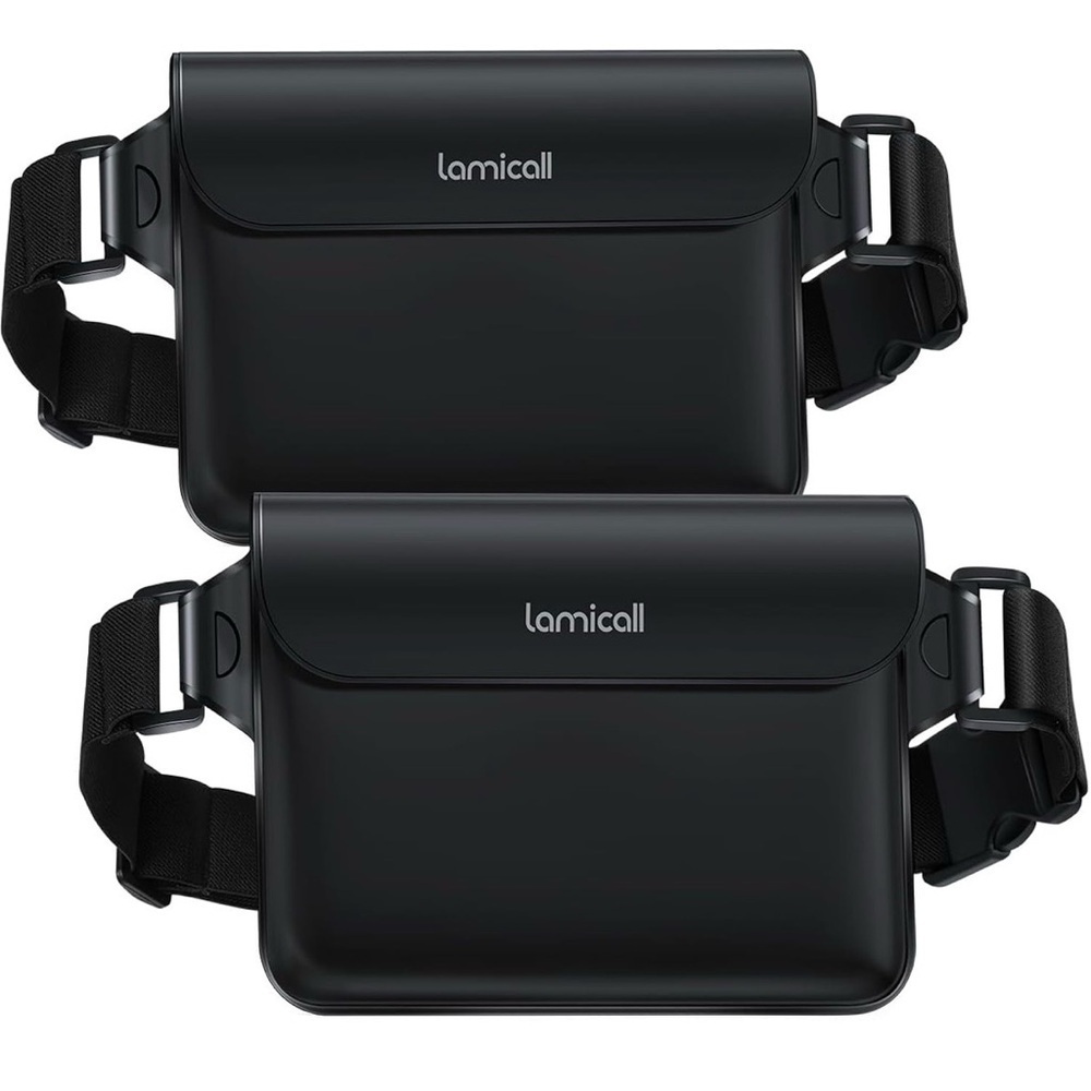 Lamicall Waterproof Waist Pack Pouch- Adjustable Unisex 2 pack